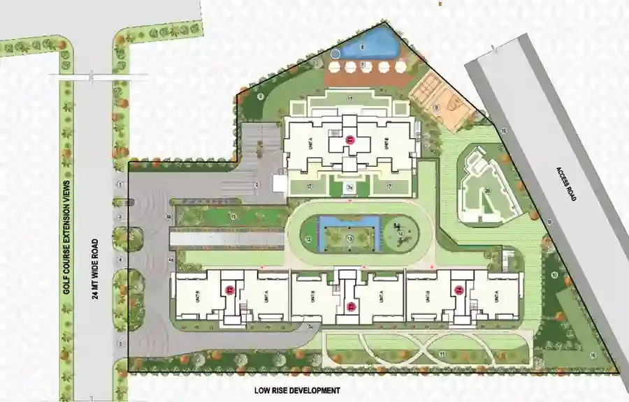 Anant Raj The Estate One master plan layout